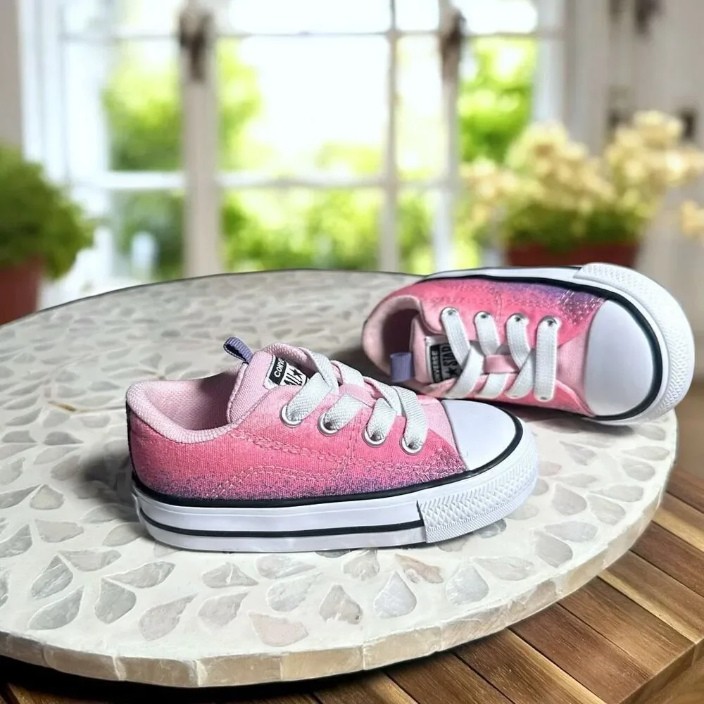 Converse Chuck Taylor All Star Rave Sneaker Toddler Size 5 Pink Purple Ombre New